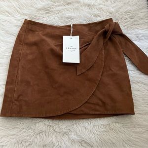 Sezane Pacome Suede Skirt